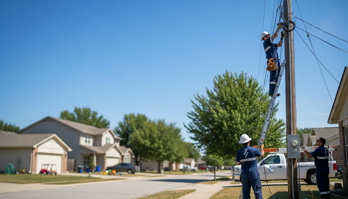 Residential electrician providing installation services in Corning, KS